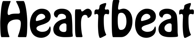 Vorschau des Bootsnamens "Heartbeat" als Schriftzug für "Bootsbeschriftung Fett 01"