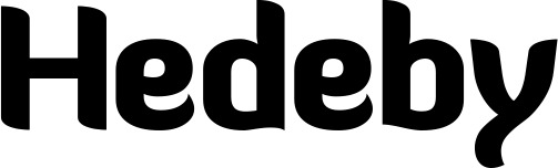 Vorschau des Bootsnamens "Hedeby" als Schriftzug für "Bootsbeschriftung Fett 06"