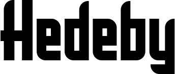 Vorschau des Bootsnamens "Hedeby" als Schriftzug für "Bootsbeschriftung Neu 27"