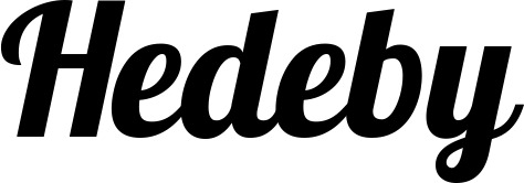 Vorschau des Bootsnamens "Hedeby" als Schriftzug für "Bootsbeschriftung Neu 60"