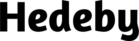 Vorschau des Bootsnamens "Hedeby" als Schriftzug für "Style Fett 09"