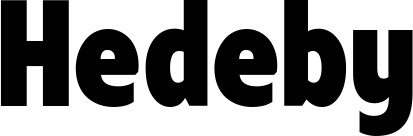 Vorschau des Bootsnamens "Hedeby" als Schriftzug für "Bootsbeschriftung Fett 24"