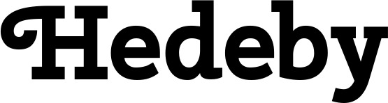 Vorschau des Bootsnamens "Hedeby" als Schriftzug für "Bootsbeschriftung Neu 40"