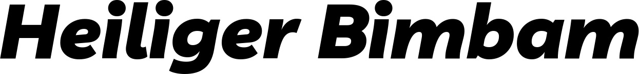 Vorschau des Bootsnamens "Heiliger Bimbam" als Schriftzug für "Style Kursiv 06"
