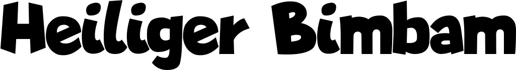 Vorschau des Bootsnamens "Heiliger Bimbam" als Schriftzug für "Bootsbeschriftung Neu 48"