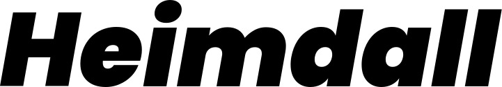 Vorschau des Bootsnamens "Heimdall" als Schriftzug für "Bootsbeschriftung Kursiv 08"