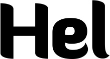 Vorschau des Bootsnamens "Hel" als Schriftzug für "Bootsbeschriftung Fett 06"