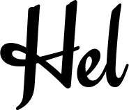 Vorschau des Bootsnamens "Hel" als Schriftzug für "Bootsbeschriftung Klassisch 63"