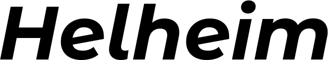 Vorschau des Bootsnamens "Helheim" als Schriftzug für "Bootsbeschriftung Kursiv 07"