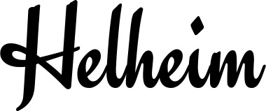 Vorschau des Bootsnamens "Helheim" als Schriftzug für "Bootsbeschriftung Klassisch 63"