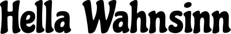 Vorschau des Bootsnamens "Hella Wahnsinn" als Schriftzug für "Bootsbeschriftung Klassisch 53"