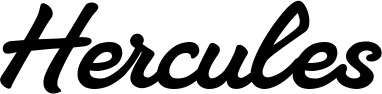 Vorschau des Bootsnamens "Hercules" als Schriftzug für "Bootsbeschriftung Klassisch 65"