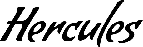 Vorschau des Bootsnamens "Hercules" als Schriftzug für "Bootsbeschriftung Klassisch 57"