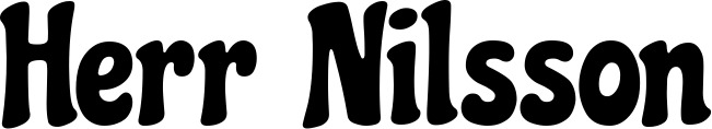 Vorschau des Bootsnamens "Herr Nilsson" als Schriftzug für "Bootsbeschriftung Klassisch 53"