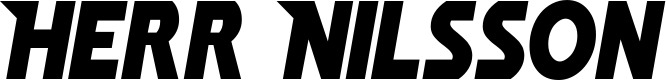 Vorschau des Bootsnamens "Herr Nilsson" als Schriftzug für "Style Neu 15"