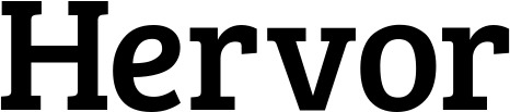 Vorschau des Bootsnamens "Hervor" als Schriftzug für "Bootsbeschriftung Normal 09"