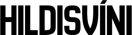 Vorschau des Bootsnamens "Hildisvíni" als Schriftzug für "Bootsbeschriftung Neu 58"