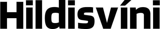Vorschau des Bootsnamens "Hildisvíni" als Schriftzug für "Bootsbeschriftung Neu 35"