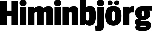 Vorschau des Bootsnamens "Himinbjörg" als Schriftzug für "Bootsbeschriftung Fett 30"