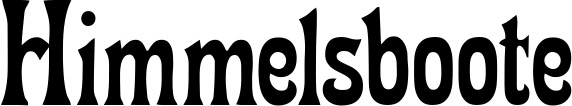 Vorschau des Bootsnamens "Himmelsboote" als Schriftzug für "Bootsbeschriftung Neu 44"