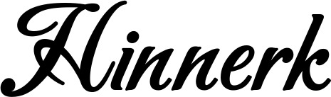 Vorschau des Bootsnamens "Hinnerk" als Schriftzug für "Bootsbeschriftung Klassisch 50"