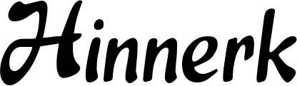 Vorschau des Bootsnamens "Hinnerk" als Schriftzug für "Bootsbeschriftung Klassisch 15"