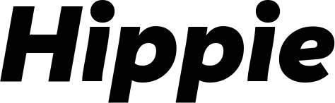 Vorschau des Bootsnamens "Hippie" als Schriftzug für "Bootsbeschriftung Kursiv 06"