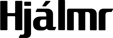 Vorschau des Bootsnamens "Hjálmr" als Schriftzug für "Bootsbeschriftung Fett 22"