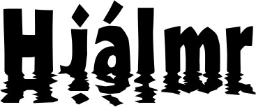 Vorschau des Bootsnamens "Hjálmr" als Schriftzug für "Bootsbeschriftung Neu 13"