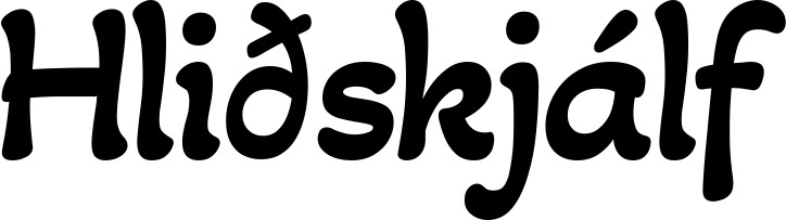 Vorschau des Bootsnamens "Hliðskjálf" als Schriftzug für "Bootsbeschriftung Klassisch 103"