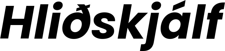 Vorschau des Bootsnamens "Hliðskjálf" als Schriftzug für "Bootsbeschriftung Kursiv 09"