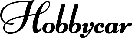 Vorschau des Bootsnamens "Hobbycar" als Schriftzug für "Style Klassisch 76-A"