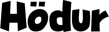 Vorschau des Bootsnamens "Hödur" als Schriftzug für "Bootsbeschriftung Neu 48"