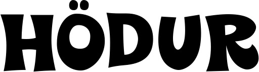 Vorschau des Bootsnamens "Hödur" als Schriftzug für "Bootsbeschriftung Klassisch 25"