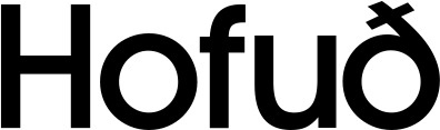 Vorschau des Bootsnamens "Hofuð" als Schriftzug für "Bootsbeschriftung Fett 19"