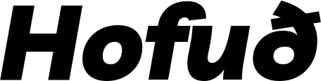 Vorschau des Bootsnamens "Hofuð" als Schriftzug für "Bootsbeschriftung Kursiv 06"