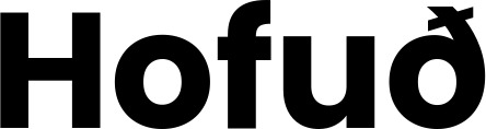 Vorschau des Bootsnamens "Hofuð" als Schriftzug für "Bootsbeschriftung Fett 32"