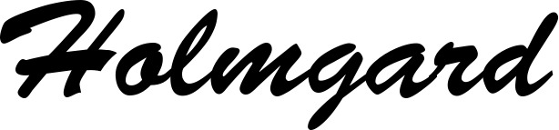 Vorschau des Bootsnamens "Holmgard" als Schriftzug für "Bootsbeschriftung Klassisch 03"