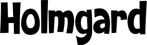 Vorschau des Bootsnamens "Holmgard" als Schriftzug für "Bootsbeschriftung Klassisch 28"