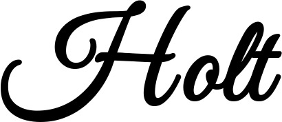 Vorschau des Bootsnamens "Holt" als Schriftzug für "Bootsbeschriftung Klassisch 68"