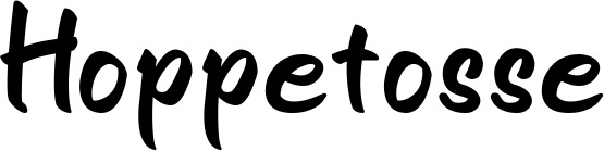 Vorschau des Bootsnamens "Hoppetosse" als Schriftzug für "Bootsbeschriftung Klassisch 95"
