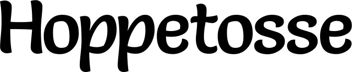 Vorschau des Bootsnamens "Hoppetosse" als Schriftzug für "Bootsbeschriftung Klassisch 94"