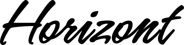 Vorschau des Bootsnamens "Horizont" als Schriftzug für "Bootsbeschriftung Klassisch 71"