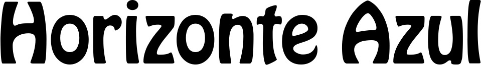 Vorschau des Bootsnamens "Horizonte Azul" als Schriftzug für "Bootsbeschriftung Fett 01"