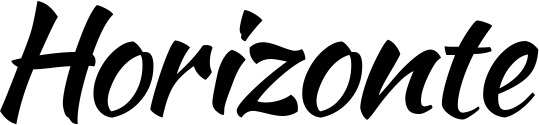 Vorschau des Bootsnamens "Horizonte" als Schriftzug für "Bootsbeschriftung Klassisch 73"