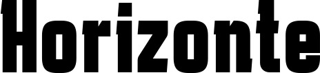 Vorschau des Bootsnamens "Horizonte" als Schriftzug für "Bootsbeschriftung Fett 41"