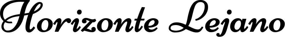 Vorschau des Bootsnamens "Horizonte Lejano" als Schriftzug für "Bootsbeschriftung Klassisch 84"