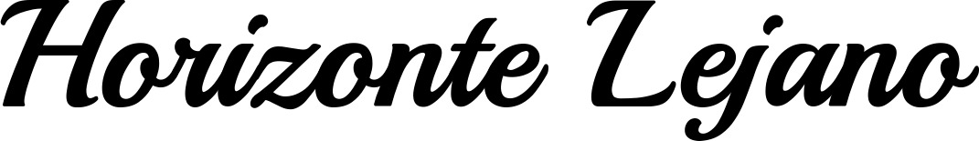 Vorschau des Bootsnamens "Horizonte Lejano" als Schriftzug für "Bootsbeschriftung Klassisch 86"