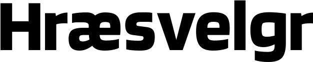 Vorschau des Bootsnamens "Hræsvelgr" als Schriftzug für "Bootsbeschriftung Fett 11"