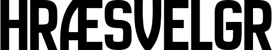Vorschau des Bootsnamens "Hræsvelgr" als Schriftzug für "Bootsbeschriftung Neu 58"